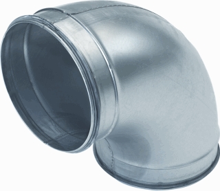 Spiralo K-L gep. bocht 200mm 90° GB